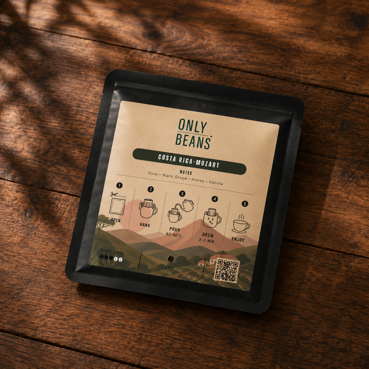 Costa Rica · Mozart specialty coffee bag from Costa Rica